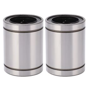 2Pcs Linear Ball Bearings Steel Low Noise High Speed Cylinder Linear Bearings for 3D Printers and Engraving Machines