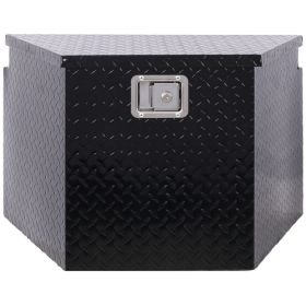 29inch Aluminum Tool Box,heavy Duty Truck Bed Tool Box,outdoor Trailer Pickup Storage Tool Box,RV Storage Organizer,underbody Box W Lock Keys,black 29