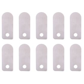 10Pcs Valve Plate Air Compressor Silent OilFree Machine Aluminum Accessories Replacement(Short Valve Plate 13x33mm )