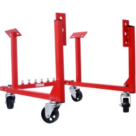 Engine Cradle With Wheels Chevy Small Block And Big Block ,Powder Coat 3in Heavy Duty Steel Construction Wheels 1000 LBS Capacity Storage Hardware Inc
