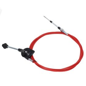 4.5m Manual Throttle Cable PU Tube Stainless Steel Connector Controller Throttle Assembly Cable for Excavator