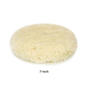 2pcs Polishing Pads Natural Wool Buffing Pad Kit Polishing Disk for Compound Cutting Car Beauty Body Repair Buffing & Polishing Pads (Option: 7inch)