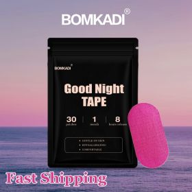 BOMKADl Mouth Tape  30pcs  Pain FreeRemoval Hypoallergenic Latex Free & Gentle OnSkin Medical Grade Adhesive Cotton Tape PurplePink Black Breathable M (Color: Pink)