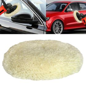 2pcs Polishing Pads Natural Wool Buffing Pad Kit Polishing Disk for Compound Cutting Car Beauty Body Repair Buffing & Polishing Pads (Option: 3Inch)