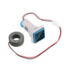 LED Digital Display AC Voltage And Current Meter Indicator (Color: Blue)