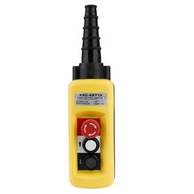 Crane Chain Hoist Push Button Switch Lifting Pendant Controller with Emergency Stop (Option: as picture)