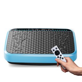 Vibration Plate Exercise Machine, Whole Body Fitness Platform For Lymphatic Drainage, Vibrating Shaker Board With 120 Speed Levels, Weight Loss And Fa (Color: Blue)